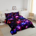 thumbnail image 3 of Erosebridal Geometric Stripes Comforter Sets Queen Size,Gradient Neon Bedding Queen Comforter Set,Abstact Decoration,3Pcs, 3 of 8