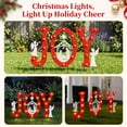 thumbnail image 5 of Luxspire Christmas Yard Stakes with Light, 24 Inch Nativity Scene Outdoor,Solar Powered, Metal Joy Christmas Yard Sign, Christmas Outdoor Decorations for Lawn Pathway Patio Garden, 5 of 7