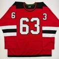 thumbnail image 4 of Autographed/Signed Jesper Bratt New Jersey Red Hockey Jersey Beckett BAS COA, 4 of 4