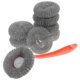 thumbnail image 4 of Stainless Steel Handle Brush for Kitchen Use with Green Sponges and Cleaning Ball Set of 1, 4 of 5