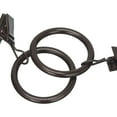 Mainstays Curtain Clip Rings Medium Bronze, Set of Seven