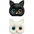 thumbnail image 1 of CHAO Juego de 2 anillos de soporte universales plegables con forma de gato para teléfonos y tabletas, 1 of 1