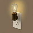 thumbnail image 2 of Westek 3001341 Amertac Automatic Plug-In Vintage Edison Aged Nickel LED Night Light, 2 of 2