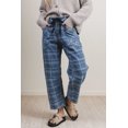 thumbnail image 5 of ZhiHiMeRi Women's Plaid Drawstring Jeans, Casual Sky Blue Denim 16, 5 of 8