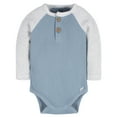 thumbnail image 3 of Gerber Baby Boy Long Sleeve Onesies Bodysuits, 2 Pack, Size Newborn - 12 Months, 3 of 8