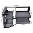 thumbnail image 2 of Blind Corner Cabinet Pull Out Organizer, 2 Tier Kitchen Corner Cabinet Pull Out, MagicCorner Pull Out with Adjustable 4 Separate Baskets for 14 Inch Open Organizer for Kitchen Cabinets, 2 of 24
