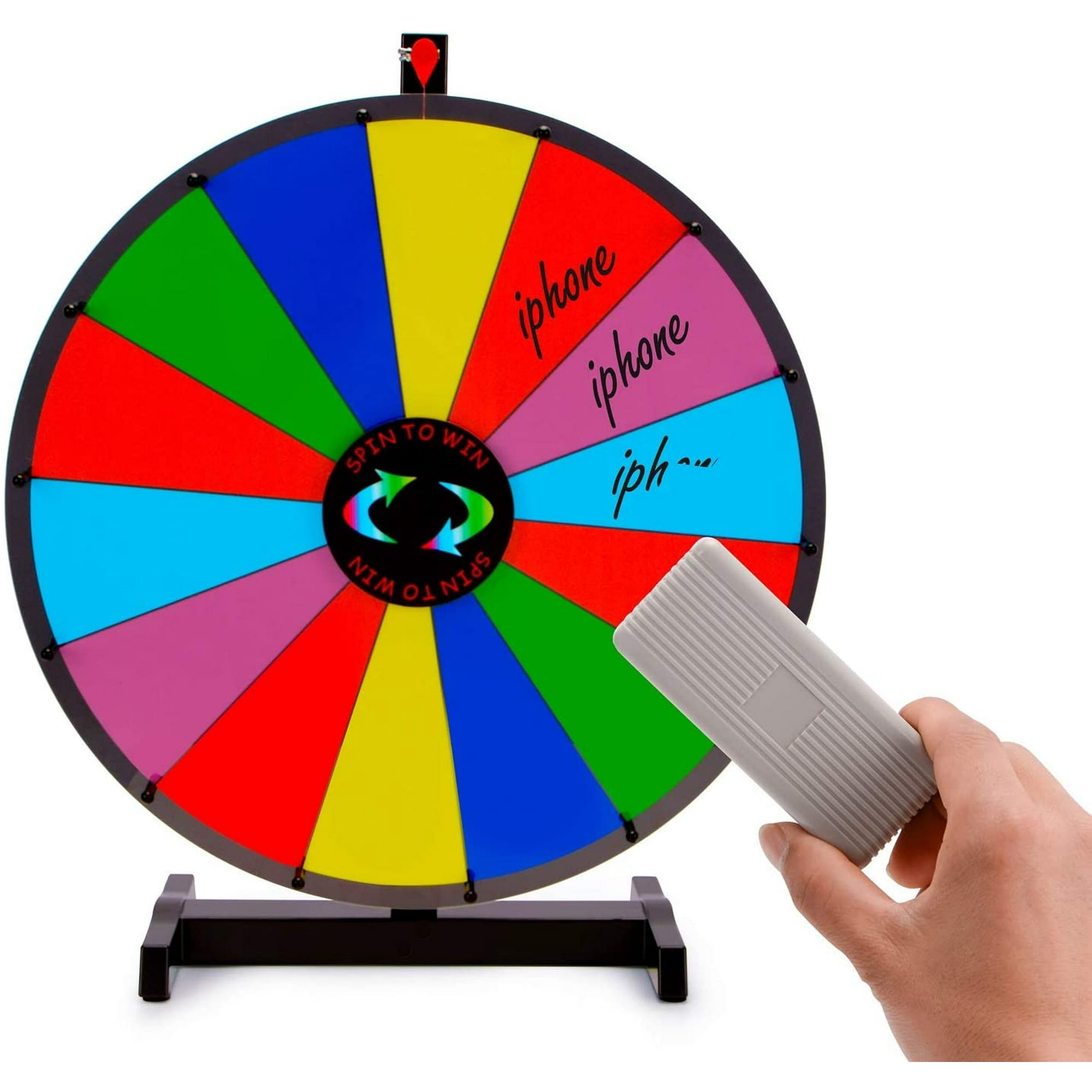 24 Inch Heavy Duty Prize Wheel Spinning, Tabletop 14 Slots Color Prize  Wheel Spinner with Dry Erase Marker and Eraser for Carnival and Trade Show,  Win The Fortune Spin Game | Walmart Canada
