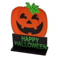 thumbnail image 2 of ShengapQ Halloween Wooden Tabletop Ornaments, Spooky Wooden Sign Decorations, Halloween Decor, Tiered Tray Decor, Home Indoor Mantel Shelf Desktop Display, Holiday Gift for Decor Enthusiasts, 2 of 9
