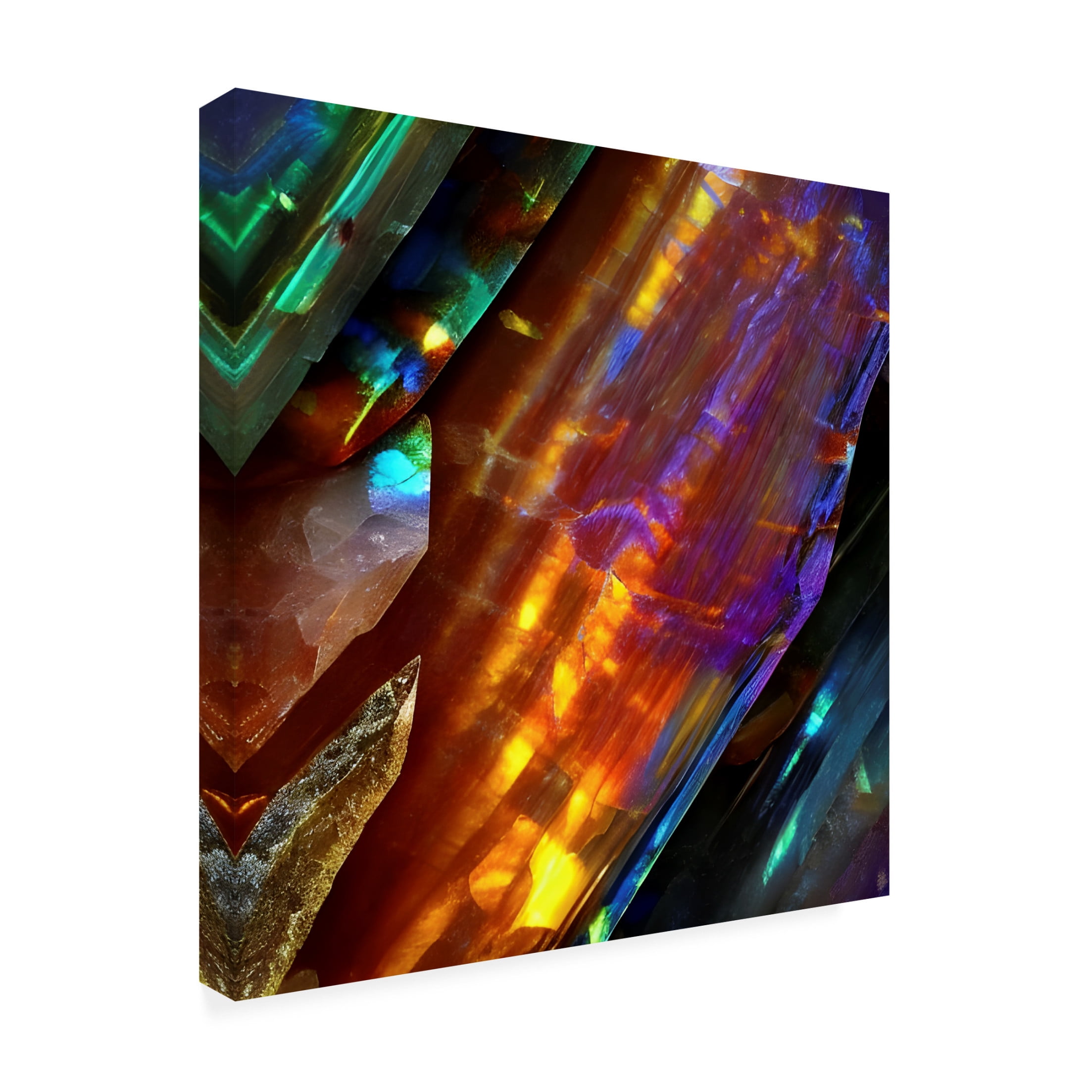 Canvas Wall Art - Tina Lavoie 'Geology 101 Part Five' Wall Art for Living Room, Bedroom, or Office Décor by Trademark Fine Art - 14 x 14 Inches