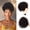 natural brown, variant on Short Curly Drawstring Ponytail Extension for Black Women Synthetic Short Afro Kinky Curly Ponytail Drawstring Extension Messy Bun Hair Piece Protective Style for Daily Party Use 10Inch