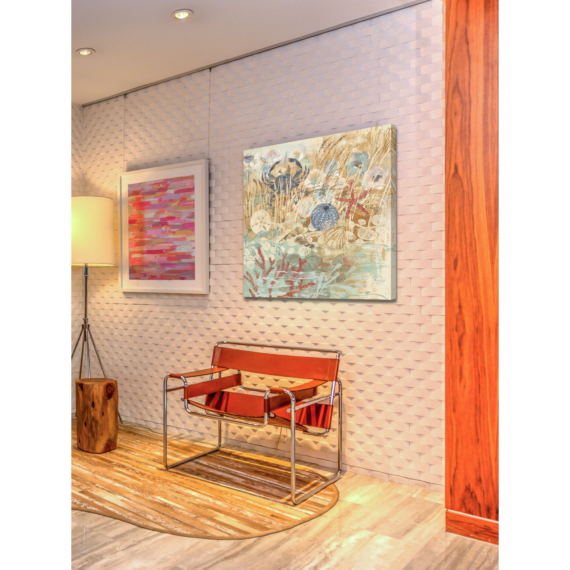 Marmont Hill "Floral Frenzy Coastal II" Painting Print on Canvas