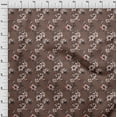 thumbnail image 4 of oneOone Cotton Silk Brown Fabric Floral Craft Projects Decor Fabric Printed By The Yard 42 Inch Wide-XN, 4 of 6