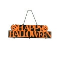 thumbnail image 2 of Halloween Hanging Sign Wooden Door Decorations and Wall Signs Witch Ghost Pumpkins Design for Indoor and Outdoor Hanging, 2 of 4