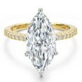 thumbnail image 2 of Gem Stone King 5.16 Cttw IGI Certified Lab Grown Diamond in 14K Two-Tone Gold Engagement Ring for Women | Marquise Center Diamond 5.00 Ct | D-E Color | VS1-VS2 Clarity | Size 9, 2 of 6