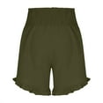 thumbnail image 3 of Hvot&aat Womens Casual Shorts Elastic Waist Ruffle Hem Summer Shorts Comfy Pull On Flowy Pants, 3 of 5