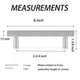 thumbnail image 2 of knobelite 25 Pack Cabinet Handles Stainless Steel 3-3/4inch (96mm) Hole Centers Square T Bar Kitchen Cabinet Handles Drawer Pulls for Kitchen Furniture Hardware, 2 of 6