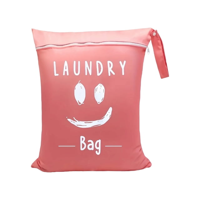 Sac à Lessive Portable, Sac de Voyage Résistant à l'Eau pour Vêtements Sales, Sac Humide et Sec en Tissu Oxford avec Fermeture Éclair et Poignée, Sac de Rangement Léger Lavable à la Machine pour le Camping, la Plage et les Sorties au Gym