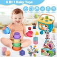 thumbnail image 3 of Baby Toys OCHIDO 6-12 meses Montessori 6 en 1 con juguete para la dentición, 3 of 7