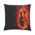 thumbnail image 2 of Ahgly Company Coussin Décoratif d'Extérieur Musique Guitare, 18 Po X 18 Po, 2 of 6