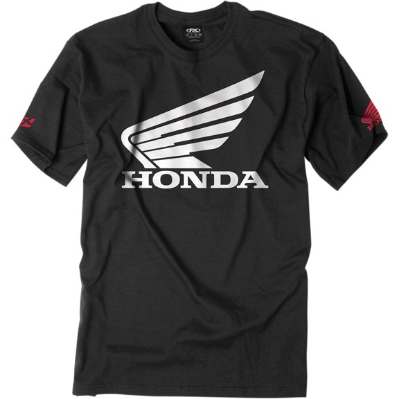 Factory Effex Honda Mens Short Sleeve T-Shirt Black/White LG