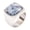 Silver Light Blue, variant on Gemstone Signet Rings for Men Black Silver Gold Plated Square Colorful Vintage Size 15 Statement Personalized Dainty Jewelry Silver White Size 6