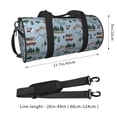thumbnail image 2 of Fuzoiu Camping Caravan Print Travel Bag, Large Capacity Travel Bag, Sports Gym Bag, Travel Duffel Bag, Weekender Overnight Bag for Women and Man, 2 of 6
