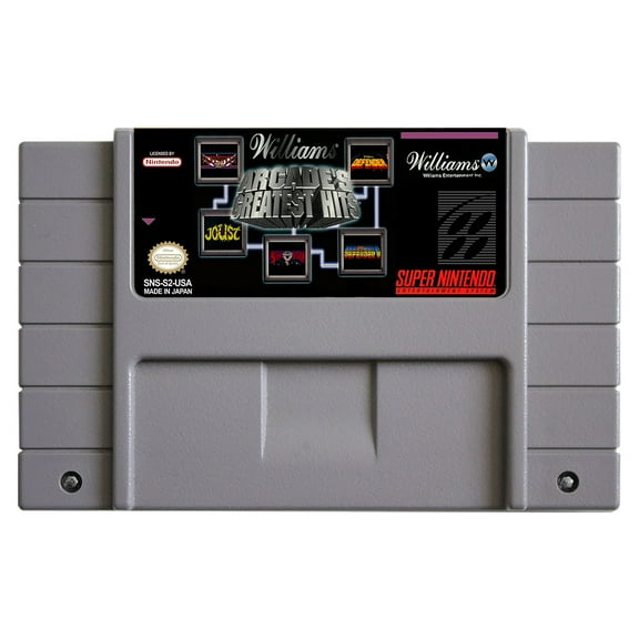 SNES Games Cartridge Williams Arcade's Greatest Hits