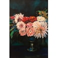thumbnail image 2 of Vertentes, Jeanette 17x24 Black Ornate Wood Framed with Double Matting Museum Art Print Titled - Newport Bouquet, 2 of 4