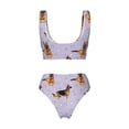 thumbnail image 5 of Daiia German Shepherd Dog Women's Bikini Set Two Piece Swimsuit High Waisted Bikini Adjustable Straps Bikini Perfect for Beach, Pool, and Summer Vacation-XX-Large, 5 of 9