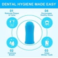 thumbnail image 3 of Paquete de 4 cepillos de dientes para perros, kit de cepillo de dientes de dedo, cerdas totalmente envueltas, fácil limpieza dental, cuidado dental para cachorros, gatos y mascotas pequeñas., 3 of 5