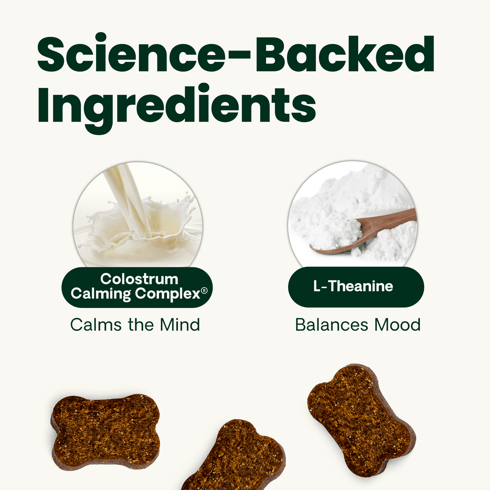 VetriScience Composure Calm & Confident Clinically Tested Bacon Flavored Chews, Calming & Anxiety Supplement for Dogs, 120 count