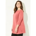 thumbnail image 3 of Catherines Women's Plus Size Suprema Boatneck Tunic Top, 3 of 4