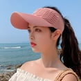 thumbnail image 4 of Visland Women Sun Visor Hat for Women Knitted Hats Elastic Sports Hat Empty Top Quick Drying Hat, 4 of 7