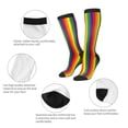 thumbnail image 4 of Rainbow Stripe Print Knee High Socks for Women Long Leg Warmers Socks, 4 of 7