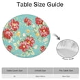 thumbnail image 3 of Round Elastic Tablecloth,Waterproof Table Cover,Pioneer Pink Peel Table Cloth Fits 45"-52" Round Tables for Dinner, Outdoor, Picnic, Flowers, 3 of 3