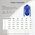 thumbnail image 7 of SiiRoh Women Rhythmic Gymnastic Dance Leotard Long Sleeve Mesh Cutout Figure Skating Bodysuits Tops Red XL, 7 of 7