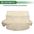 thumbnail image 3 of Tapete de Forro de Carga Único Bargains para Maletero Trasero para Honda CRV Hybrid 17-21 Cuero de Microfibra Beige Borde Elevado Patrón de Diamante 3D, 3 of 7
