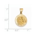 thumbnail image 3 of 14k Yellow Gold Polished and Satin St. Matthew Medal (15x17mm) Pendant / Charm, 3 of 3