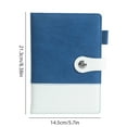 thumbnail image 6 of Sylvtty A5 Executive Notebook Thick Paper Notebook with Faux Leather Cover 192 Pages Personal Diary Notepad for Business Meetings, 6 of 7