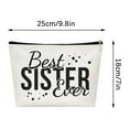 thumbnail image 2 of Yonrjhukm Sister Makeup Bag, Sister Toiletry Bag Gift for Friends, Inspirational Quotes Makeup Case, Stylish & Practical Makeup Organizer for Her, 2 of 4