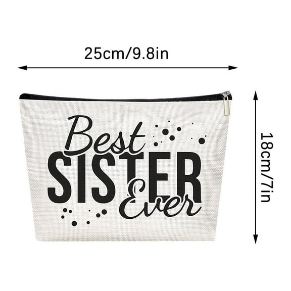 Sister Ever Sister Gift Missing You Send Love Makeup Case Toiletry Bag Gift for Friend Makeup Bag for Friend Gifts