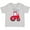 AC-Heather Grey, variant on Fun Red Tractor Boys or Girls Toddler T-Shirt
