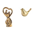 thumbnail image 1 of Estatua de pareja, figura de resina cerámica, regalo de boda, arte moderno, exhibición de animales, escultura romántica realista, ideal para aniversar, 1 of 8