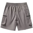 thumbnail image 4 of Cargo Shorts for Men Summer, Men's Loose Fitting Athletic Casual Pants And Sportswear Pants, Grey 3XL, 4 of 4