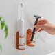 thumbnail image 5 of Soporte para cepillos de dientes montado en la pared – Organizador de baño de hierro, estantería de almacenamiento con cuchillas que no perfora, diseño resistente a carga y resistente al óxido, 5 of 6