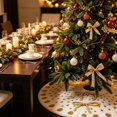 thumbnail image 6 of Yeciiwht Christmas Tree Skirt - 36 inch Tree Skirt with Xmas Themed Print, Festive Tree Base Cover Soft Tree Collar for Holiday & Party Decoration, 6 of 8