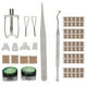 thumbnail image 1 of Kit de levantamiento de uñas encarnadas, parches para uñas, pinzas y corrector de paroniquia de acero inoxidable., 1 of 14