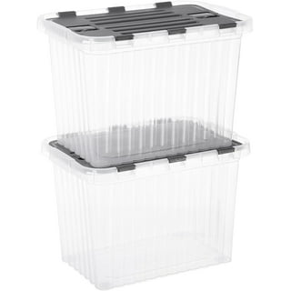Superio Mini Clear Storage Boxes with Lids, Plastic Containers for  Organizing, Stackable Crates, BPA Free, Non Toxic, Odor Free, Organizer  Bins for