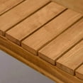 thumbnail image 4 of Spaco 2-Seater Wooden Garden Bench, 4 FT Patio Loveseat with Unique X-Shape Back for Outdoor as Backyard, Lawn, Garden, Natural, 4 of 13