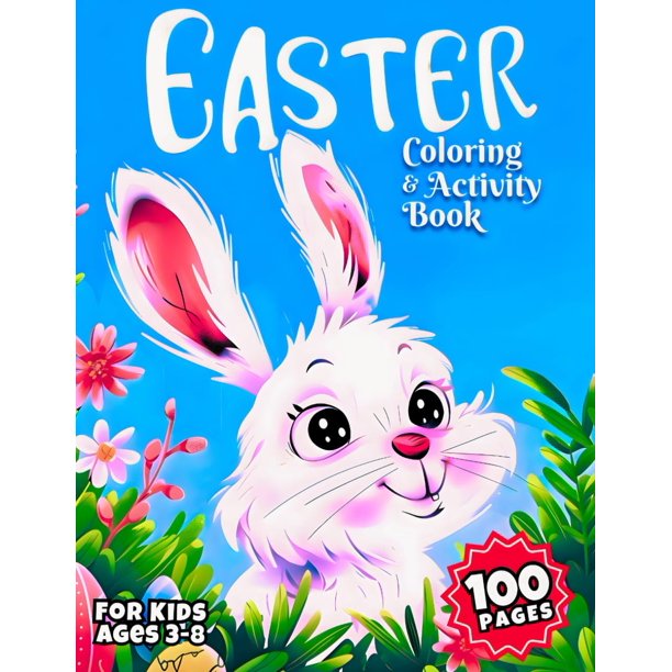 Libro de actividades y colorear de Pascua para niños, publicación independiente